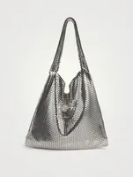 Metallic Mesh Hobo Bag