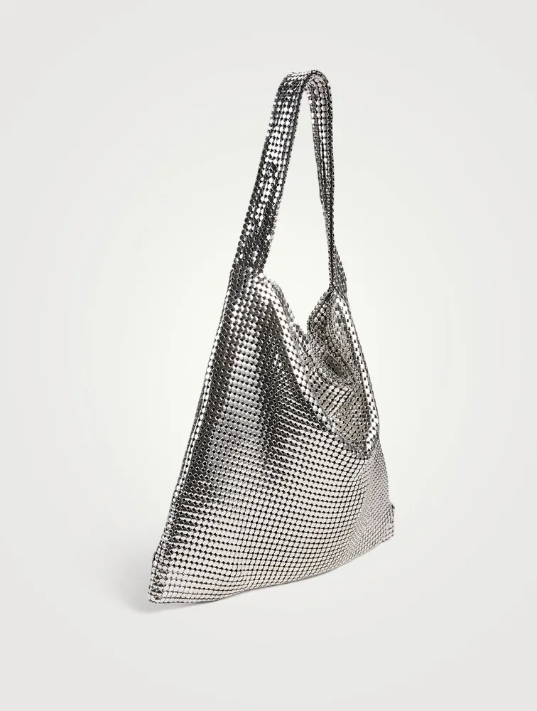 Metallic Mesh Hobo Bag