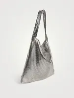 Metallic Mesh Hobo Bag