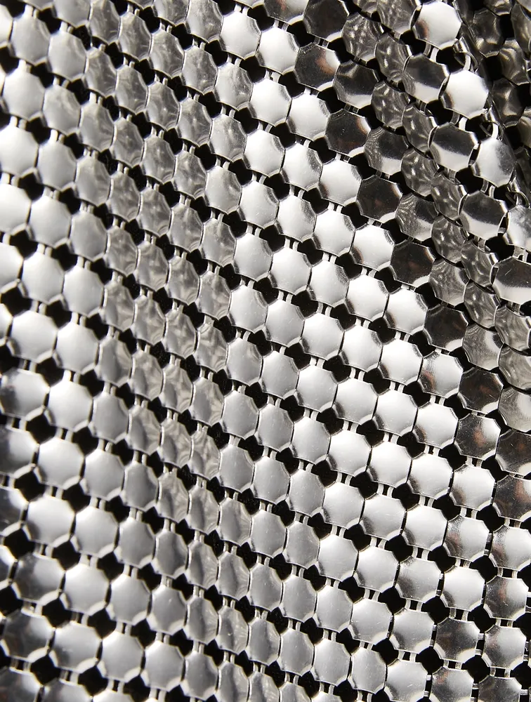 Metallic Mesh Hobo Bag