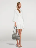 Metallic Mesh Hobo Bag