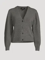 Shaped Wool And Cashmere Cardigan