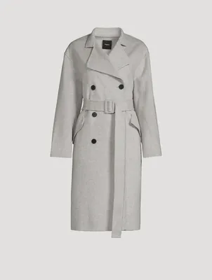 Wool And Cashmere Double-Breasted Coat