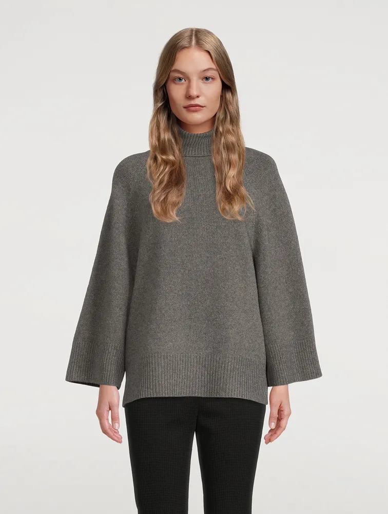 Wool And Cashmere Turtleneck Sweater