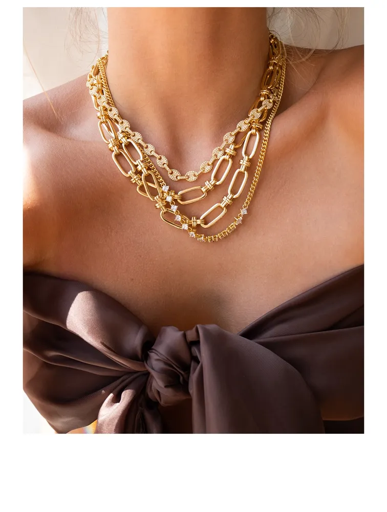 Pavé Mariner Chain Necklace