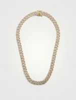 Cuban Pavé Link Necklace