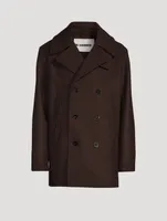 Wool Double-Breasted Coat