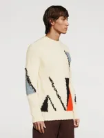 Wool And Mohair Jacquard Sweater