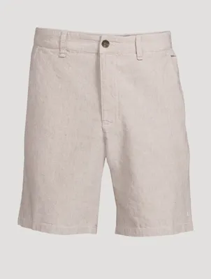 Eaton Linen-Blend Relaxed Shorts