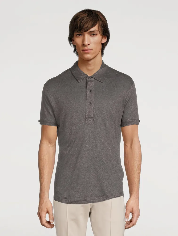 Sebastian Linen Polo Shirt