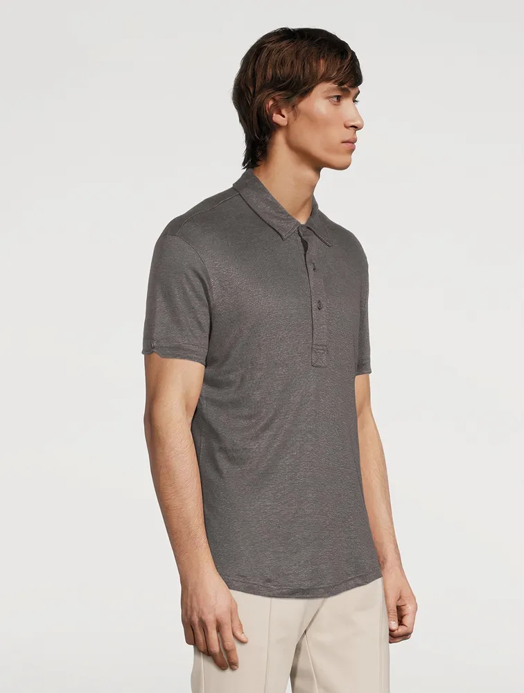 Sebastian Linen Polo Shirt