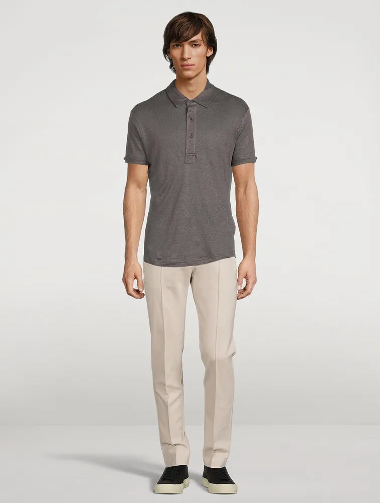 Sebastian Linen Polo Shirt