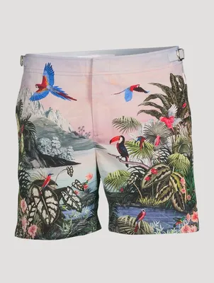Bulldog Into The Jungle Swim Shorts