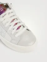Thea Perforated Leather Platform Sneakers