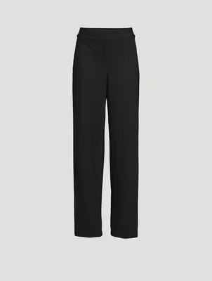 High-Waisted Ponte Trousers