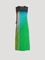 Sleeveless Silk Tunic Liquid Light Print