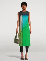 Sleeveless Silk Tunic Liquid Light Print
