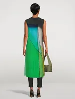 Sleeveless Silk Tunic Liquid Light Print