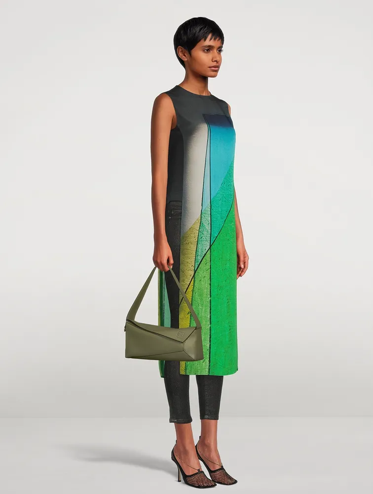 Sleeveless Silk Tunic Liquid Light Print