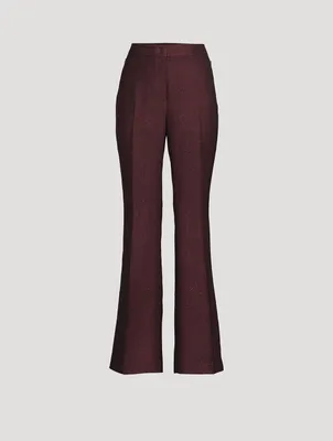 Farida Lurex Bootcut Trousers