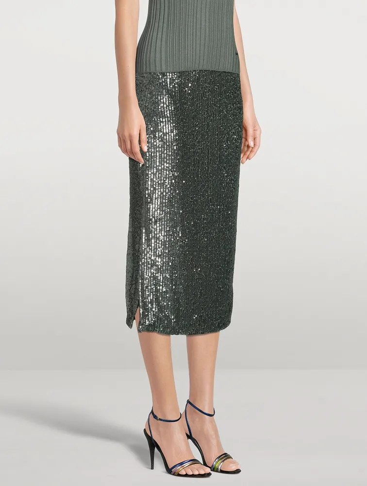 Sequin Pencil Skirt