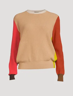 Colourblock Cashmere Sweater