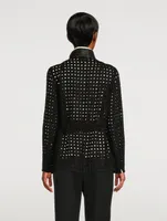 Girta Open Grid Safari Jacket