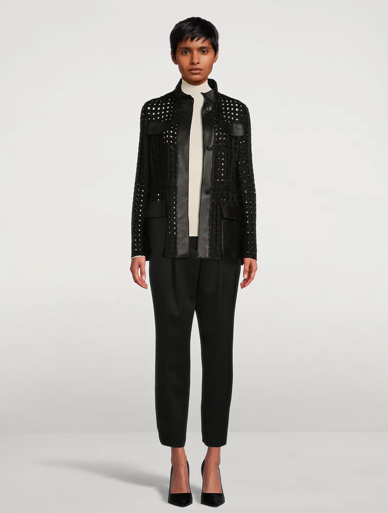 Girta Open Grid Safari Jacket