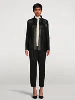 Girta Open Grid Safari Jacket