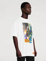 Cotton Split Graphic T-Shirt