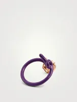Heart Tendril Ring With Rock Crystal