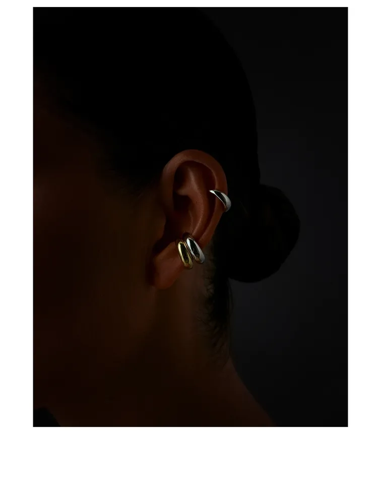 Sterling Silver Thick Ear Cuff