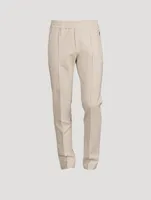 Pintuck Track Pants