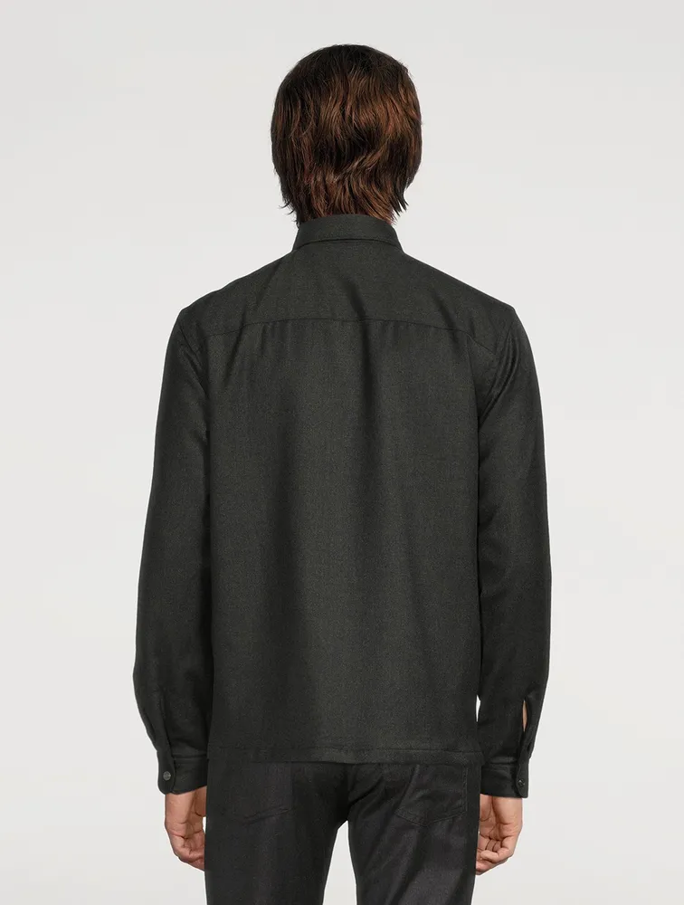 Tech Wool Padded Overshirt