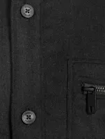 Tech Wool Padded Overshirt
