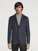 Wool Silk And Cashmere Jacket