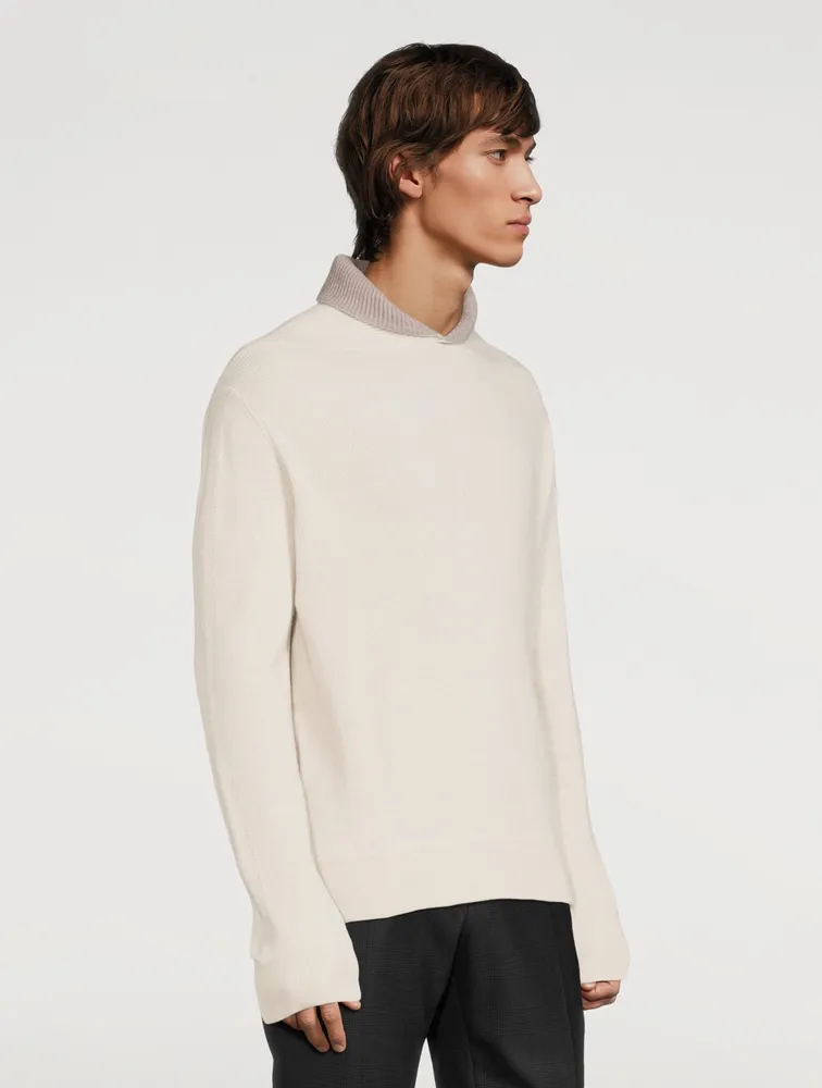 Cashmere Shawl-Neck Sweater