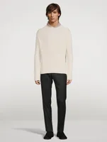 Cashmere Shawl-Neck Sweater