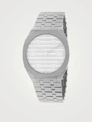 25H Stainless Steel Five-Links Bracelet Watch