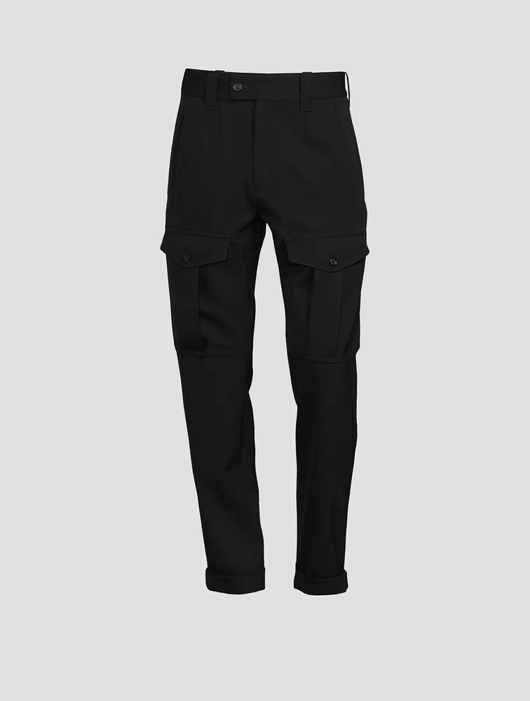 Wool Twill Cargo Pants
