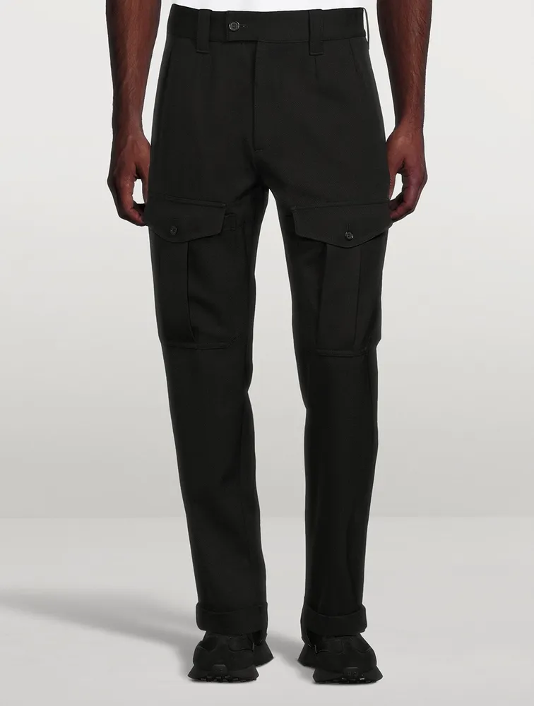Wool Twill Cargo Pants