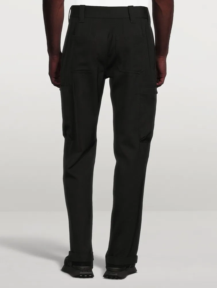 Wool Twill Cargo Pants