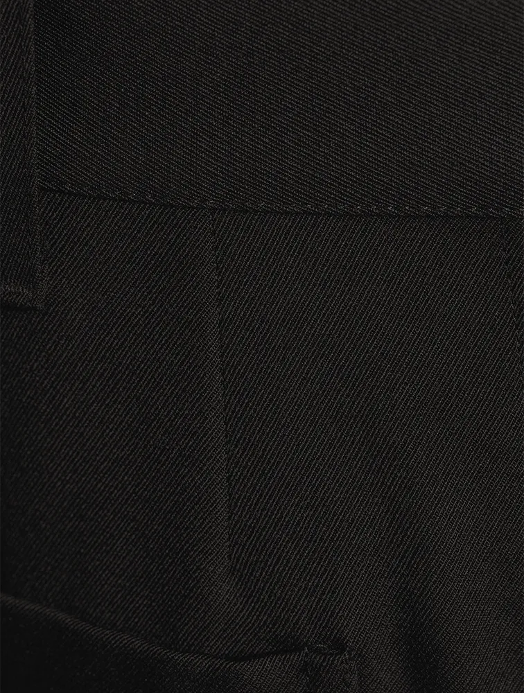 Wool Twill Cargo Pants