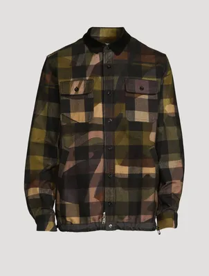 Kaws Shirt Jacket Camo Print