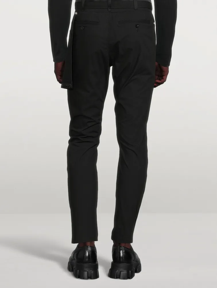 SACAI Cotton Oxford Cargo Pants With Pocket