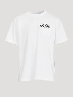 Kaws Cotton Logo T-Shirt