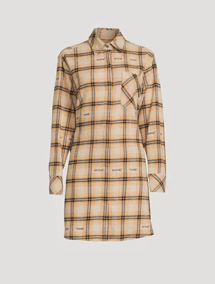 Flannel Shirt Dress Plaid