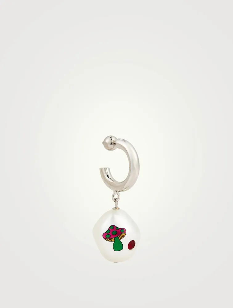 Magic Cotton Candy Earring With Crystal