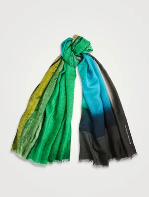 Cashmere And Silk Printed Scarf