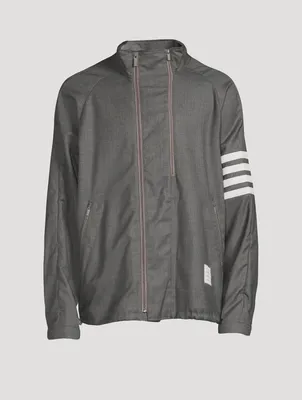 Super 120’s Twill Double-Zip Raglan Jacket